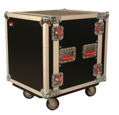 Gator Cases ATA Wood Flight Rack Case; 12U; 24" Deep; w/ Casters