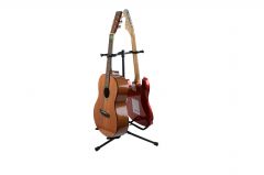 Gator Cases Frameworks Double Guitar Stand with Heavy Duty Tubing and Instrument Finish Friendly Rubber Padding