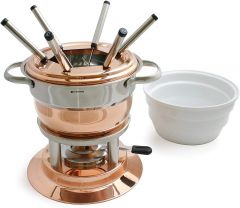 Swissmar Lausanne 11 Piece Copper Fondue Set