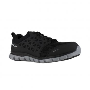 Reebok Work Men's Sublite Cushion Alloy Toe Comfort Athletic Shoe, Black, Size W 11.5