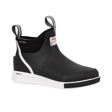 Xtratuf Men's Ankle Deck Sport Rubber Boots, Black, Size 13