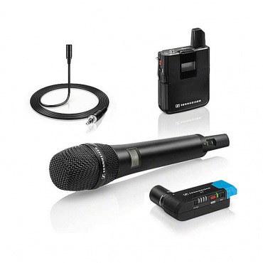 Sennheiser AVX Digital Wireless Microphone System, ME2 Lavalier and AVX42 Handheld Transmitter with MD42 Capsule Combo Set