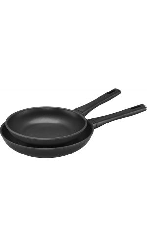 Zwilling J.A. Henckels Madura Plus Forged Aluminum Nonstick Fry Pan Set, 2-Piece, Black