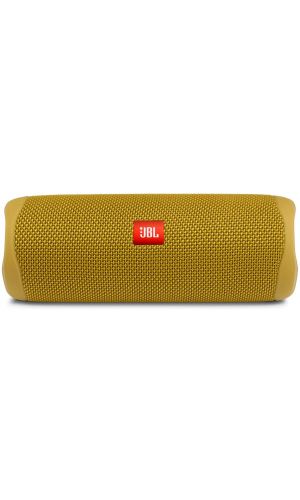 JBL Flip 5 Waterproof Portable Speaker with Bluetooth, Built-in Battery and Microphone, Mustard Yellow